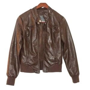 Brown vegan jacket